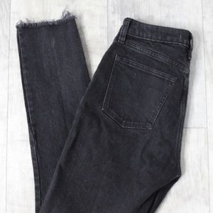 Skinny High Rise Button Fly Jeans